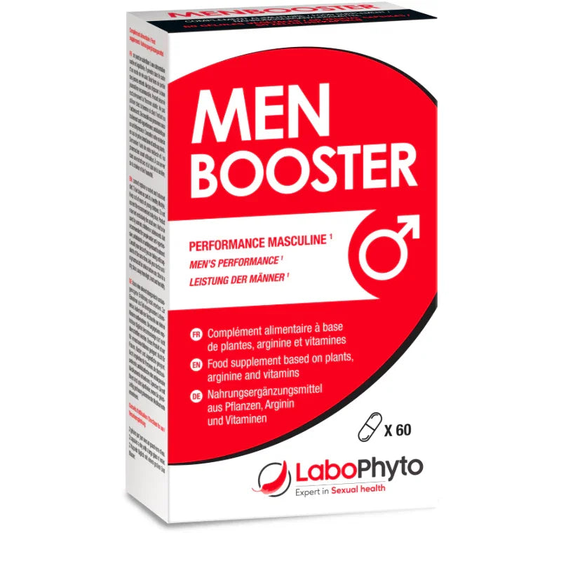 Menbooster pour la performance masculine à base de plantes et d'arginine
