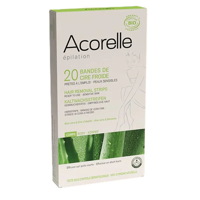 Acorelle Bandes Dépilatoires Cire froide Corps X20 - ALAZINA