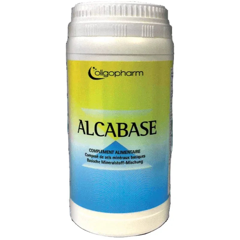 Pot de poudre complément alimentaire Alcabase Oligopharm, Alazina, cosmétiques naturels