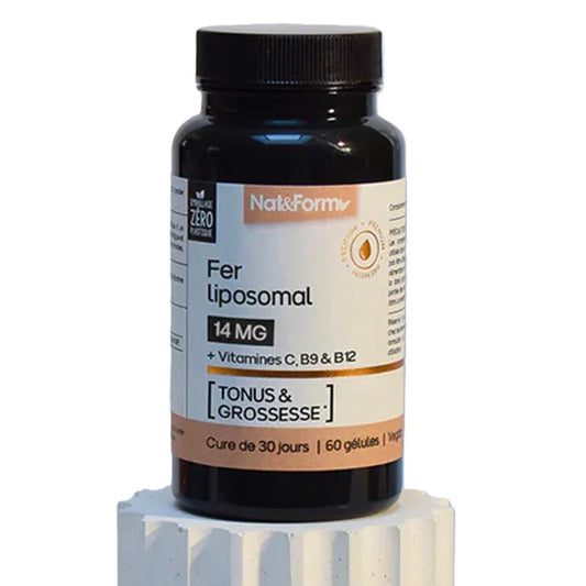 Nat & Form fer liposomale 60 gélules végétales - ALAZINA