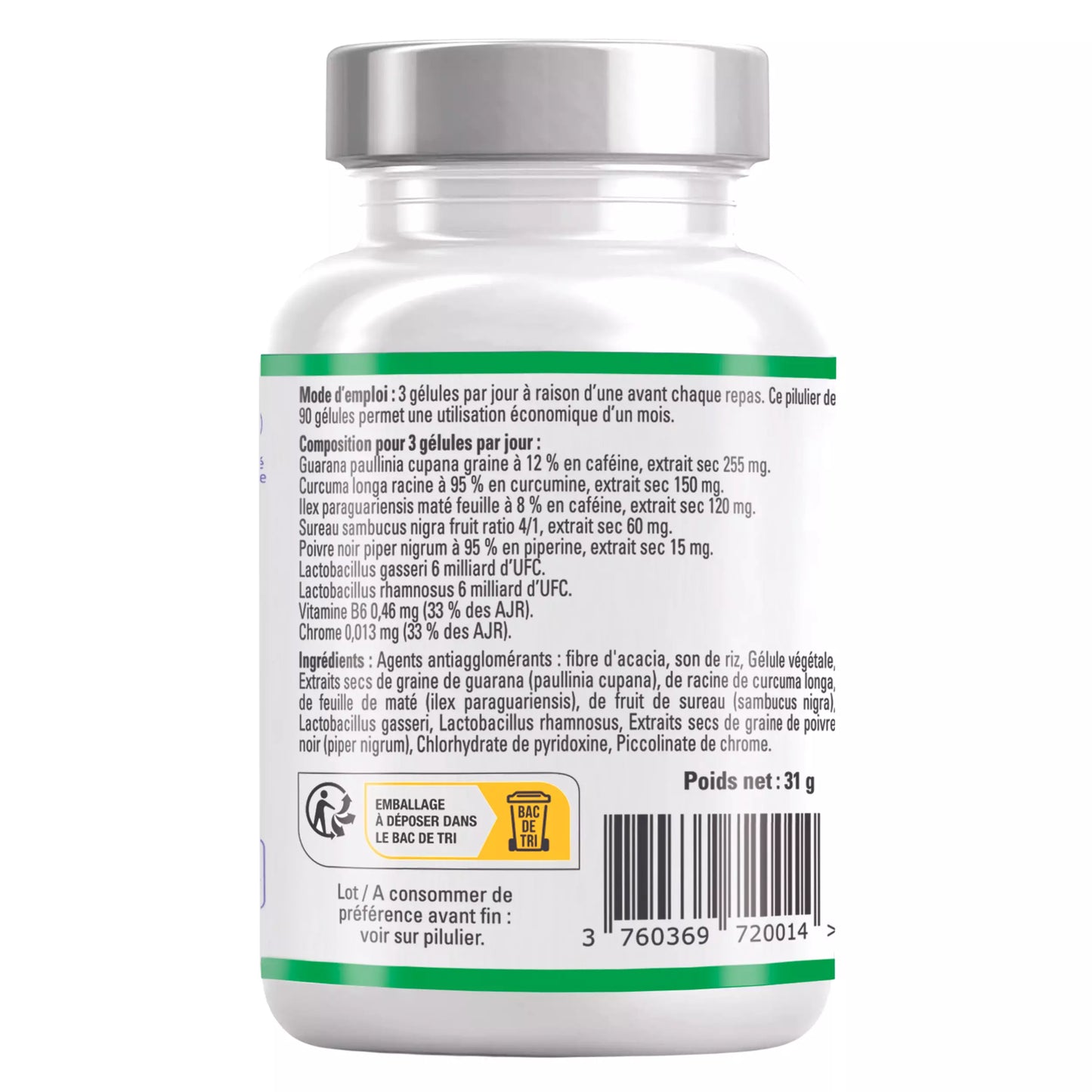 composition et ingredients Bodyguad Minceur du Laboratoire Bermond