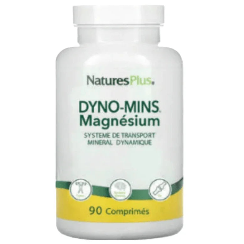 Natures Plus Dyno Mins Magnesium 90 comprimés - ALAZINA