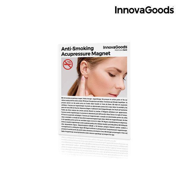 Aimant anti-tabac InnovaGoods posé sur l'oreille, solution naturelle bien-être Alazina
