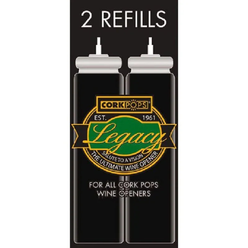 Cork Pops Cartouche Recharge Gas pour tire-bouchon legacy et classic - ALAZINA
