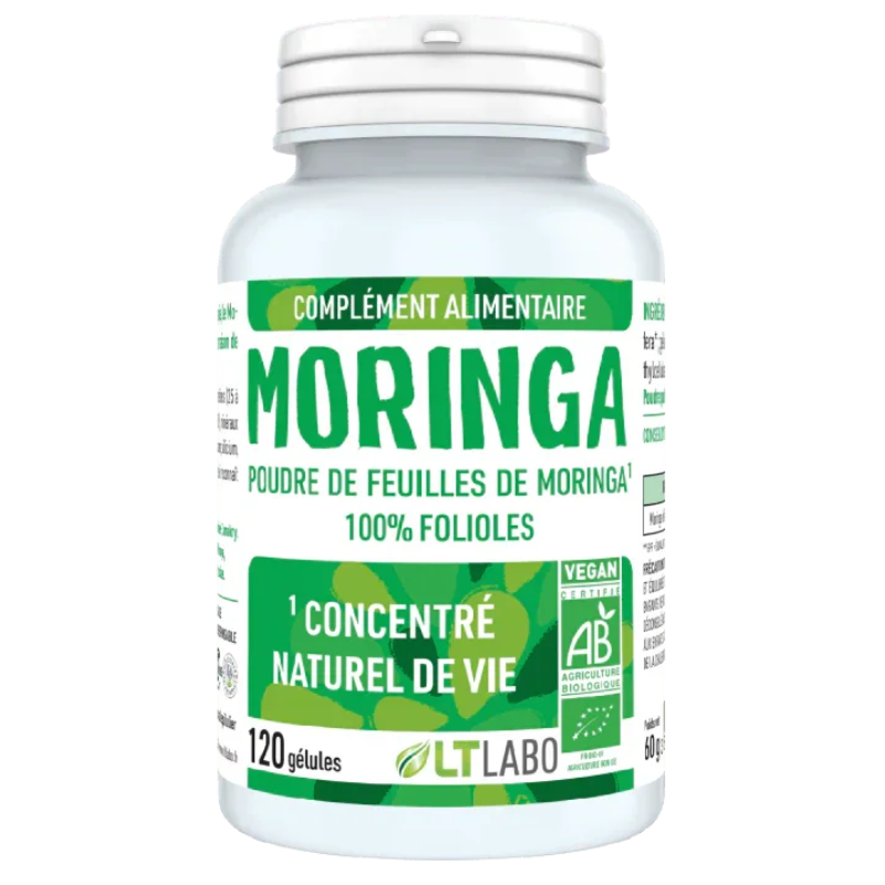 LT Labo Poudre de feuilles de Moringa Pure 100% Folioles - ALAZINA