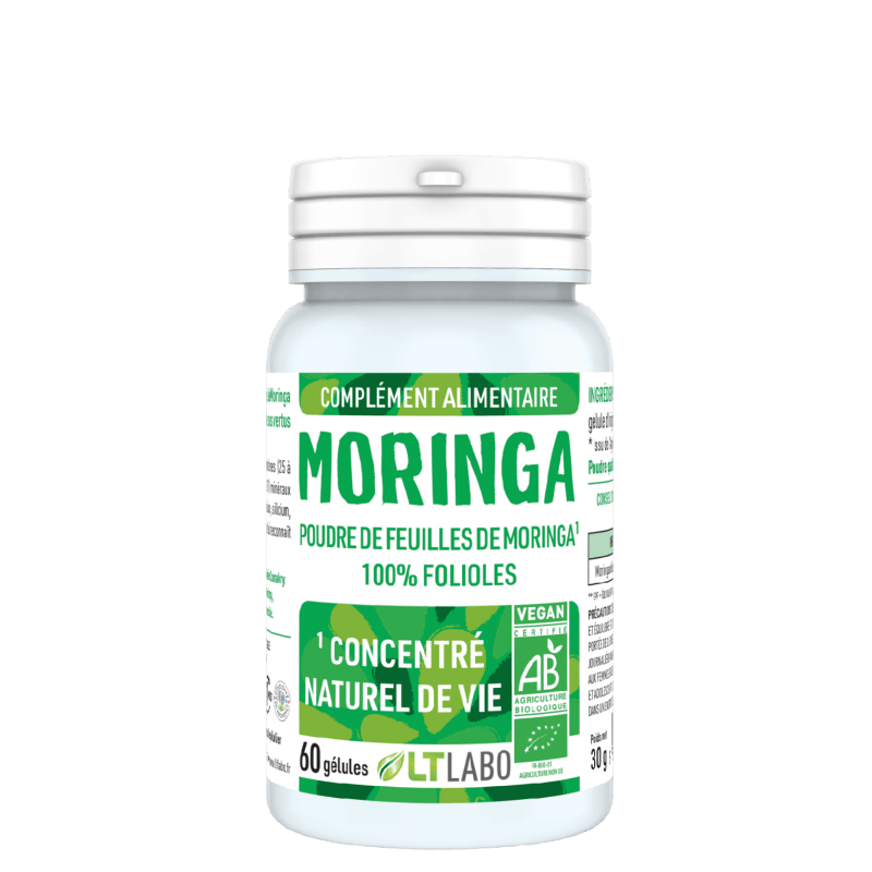 LT Labo Poudre de feuilles de Moringa Pure 100% Folioles - ALAZINA