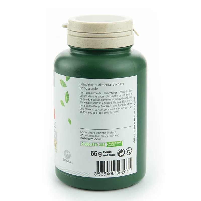 Nat & Form Busserole 200 gélules. Confort urinaire - ALAZINA