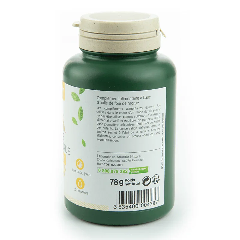 Huile de foie de Morue complément alimentaire - ALAZINA
