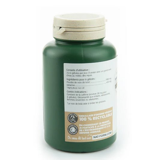 Nat & Form Kola noix 200 gélules-Brûle-graisse - ALAZINA