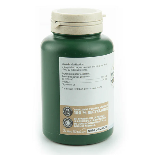 Nat & Form Melisse 200 gélules-Sommeil-Relaxation - ALAZINA