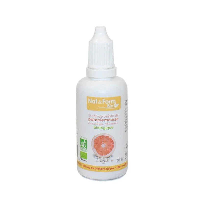 Nat & Form Extraits de Pamplemousse 50 ml- Bioflavonoïdes - ALAZINA