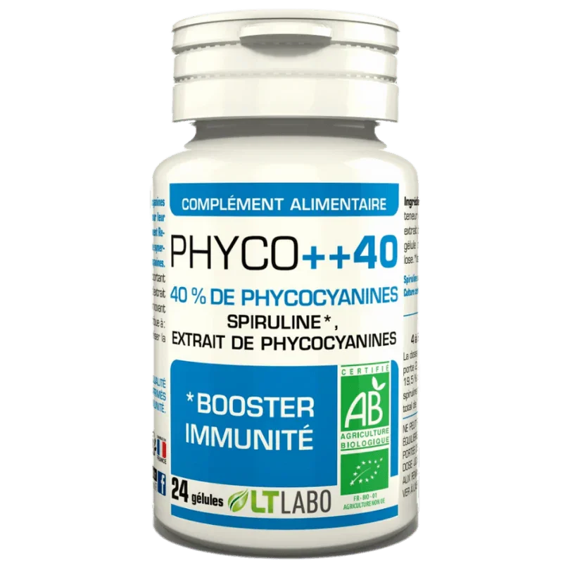 Lt Labo Phyco++ Booster d'immunité Spiruline-Extraits de Phycocyanine - ALAZINA
