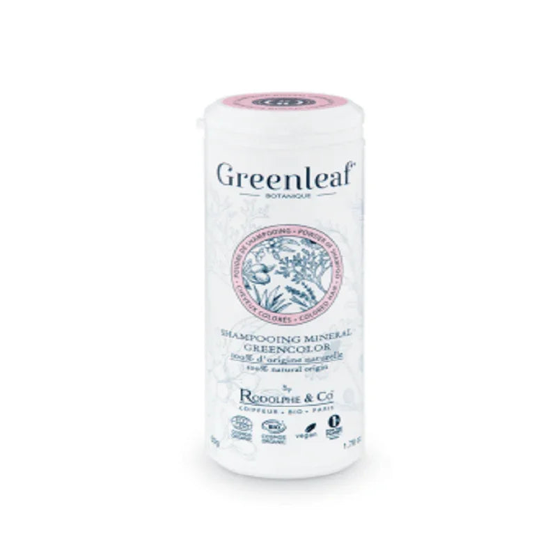 Greenleaf shampoing mineral 100% naturel et Bio 50g greencolor - ALAZINA
