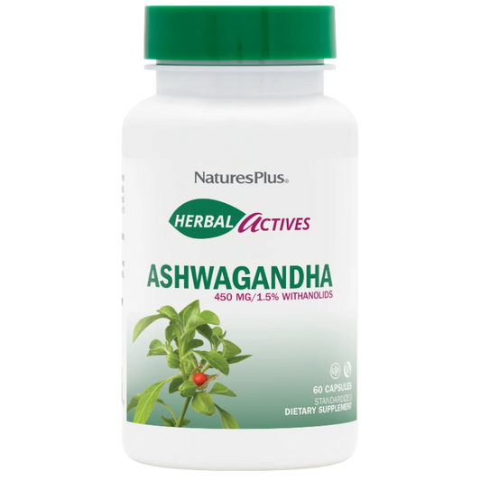 Ashwagandha Natures Plus complément alimentaire contribuant à l'équilibre émotionnel