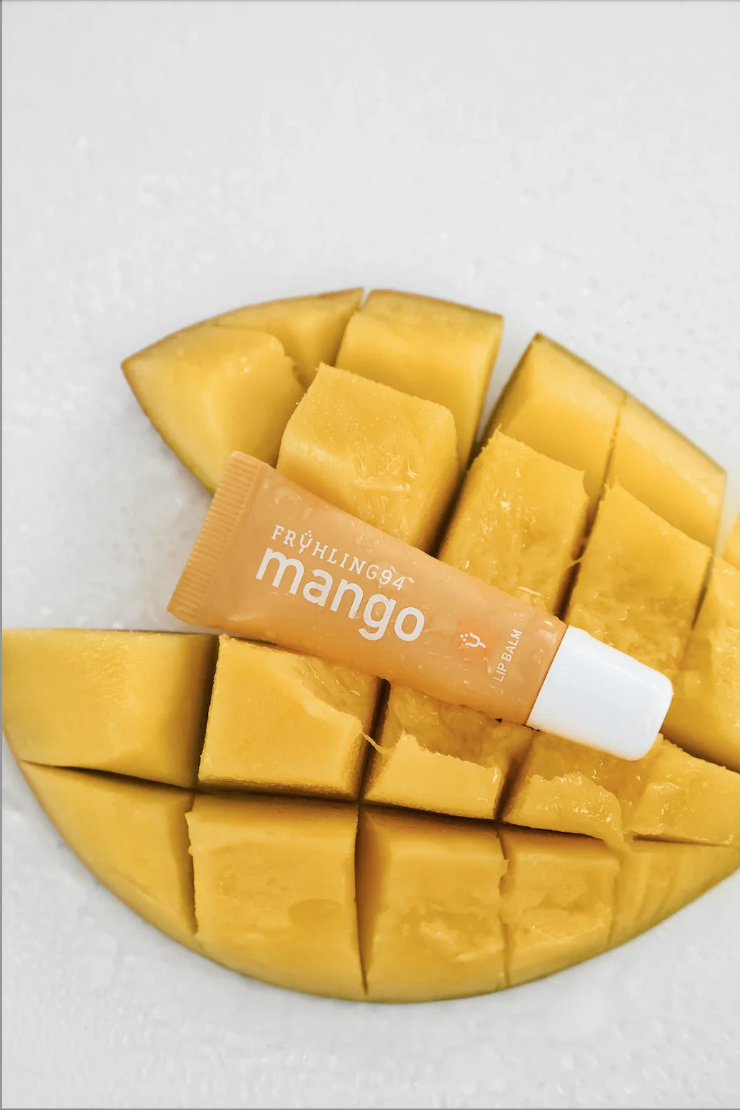 🥭  Collaboration avec Fruhling94 : Baumes à lèvres arôme Mangue