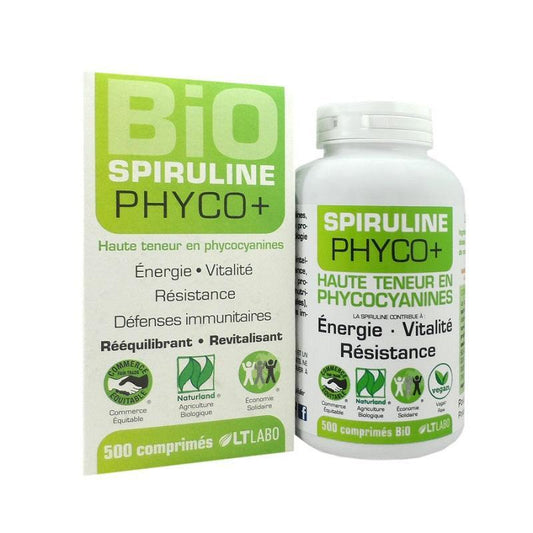 LT Labo Spiruline Phyco+ 500 comprimes - ALAZINA