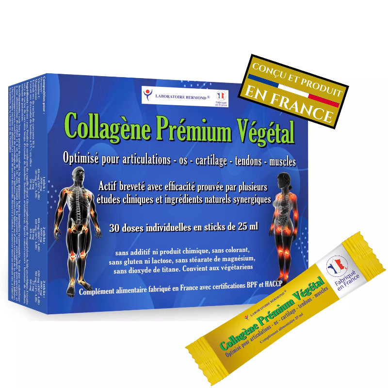 Optimisé pour les articulations, Collagene Premium VÉGÉTAL du Laboratoire Bermond
