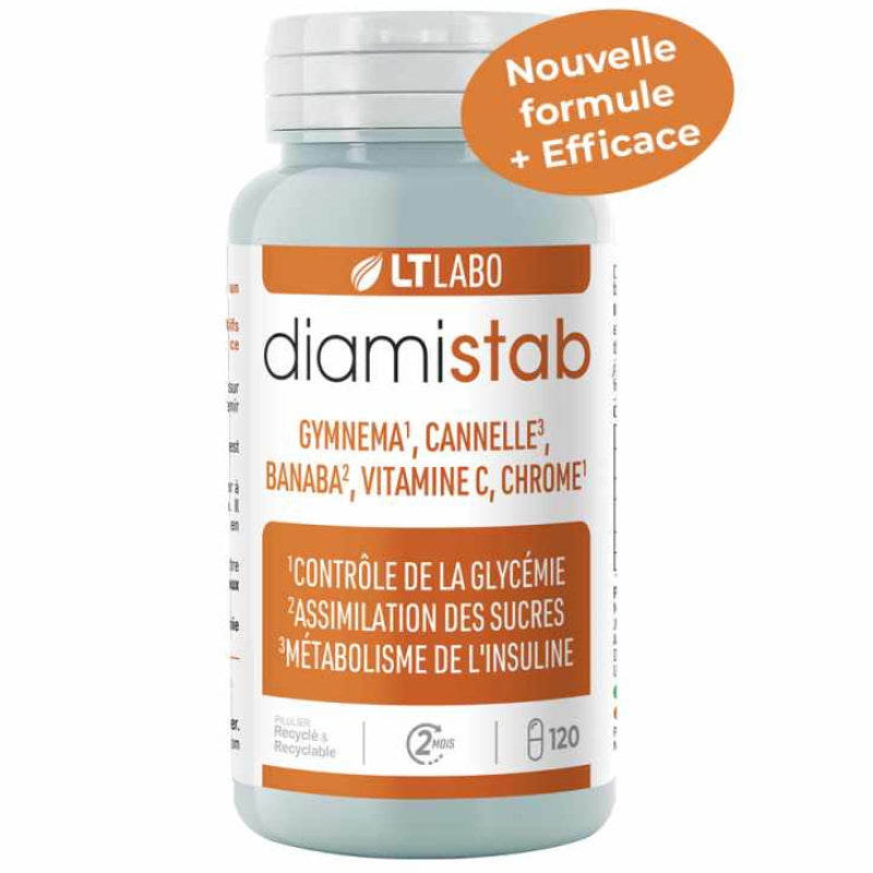 Diamistab 120 gélules complément LT Labo Metabolisme du sucre