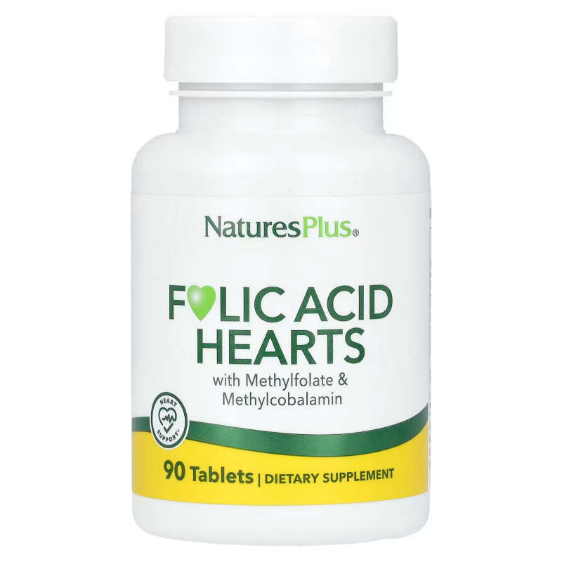 Complément alimentaire Folic Acid Hearts de Nature's Plus