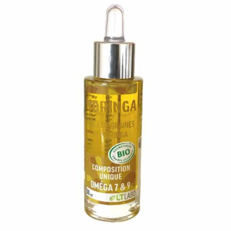 Flacon de 30 ml huile de Moringa LT Labo pour la peau et les articulations