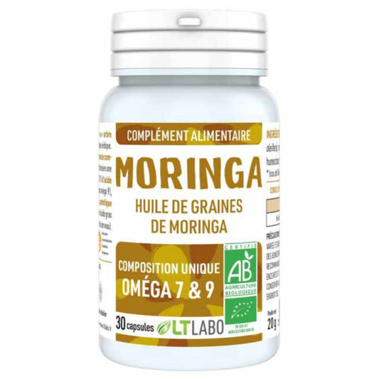 AchetezT Labo Graines Huile de Moringa riche en Oméga : 30 capsules