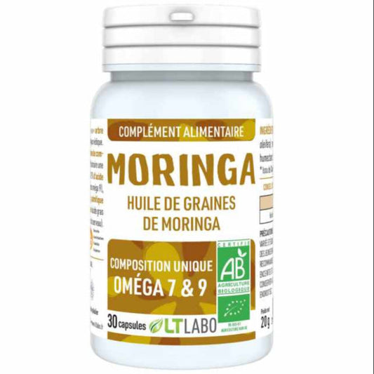 AchetezT Labo Graines Huile de Moringa riche en Oméga : 30 capsules