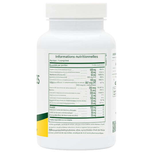 Informations nutritionelles  pour Mega-stress en vente sur Alazina