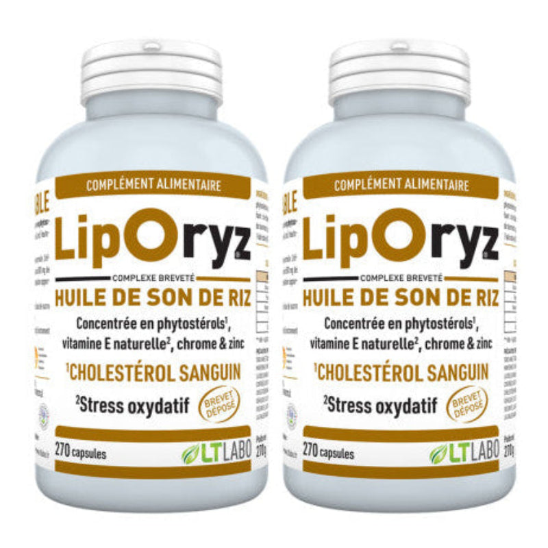 Cure de 6 mois du complément pour la régulation du cholesterol Liporyz de LT Labo