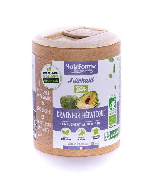 Nat & Form Artichaut - 90 gélules- draineur hépatique - ALAZINA