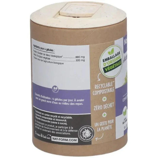 Complément alimentaire Nat-Form Aubier du Tilleul, emballage recyclable végétal, Alazina
