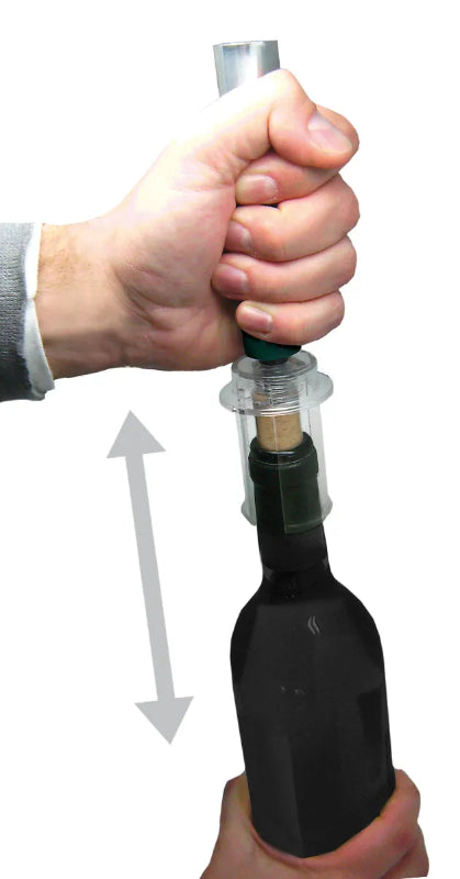 Utilisation du tire-boucon à aiguille Vin Bouquet