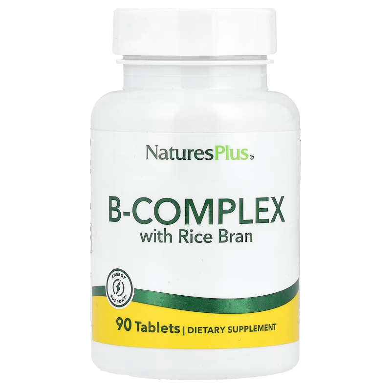 Vitamins B Complex Naure's Plus à base de son de riz