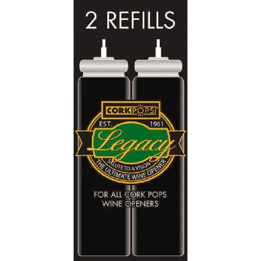 Cork Pops Cartouche Recharge Gas pour tire-bouchon legacy et classic - ALAZINA