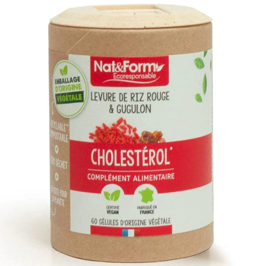 Levures de riz rouge et Gugulon-Nat & Form-60 gélules-Cholesterol - ALAZINA