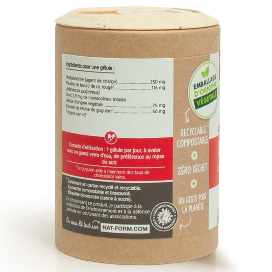 Levures de riz rouge et Gugulon-Nat & Form-60 gélules-Cholesterol - ALAZINA