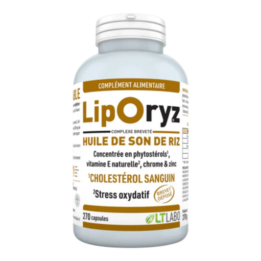 LT Labo-Liporyz-Huile de son de riz-270 capsules pour trois mois - ALAZINA