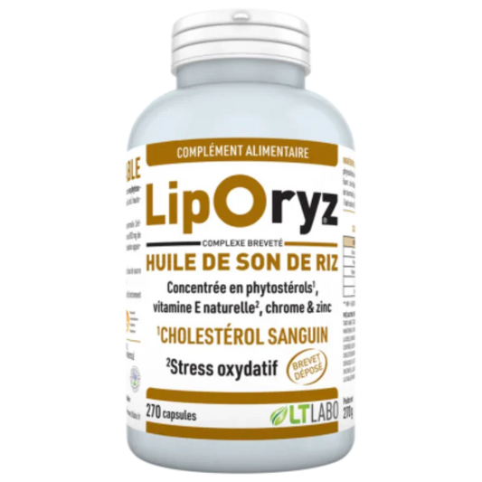 LT Labo-Liporyz-Huile de son de riz-270 capsules pour trois mois - ALAZINA