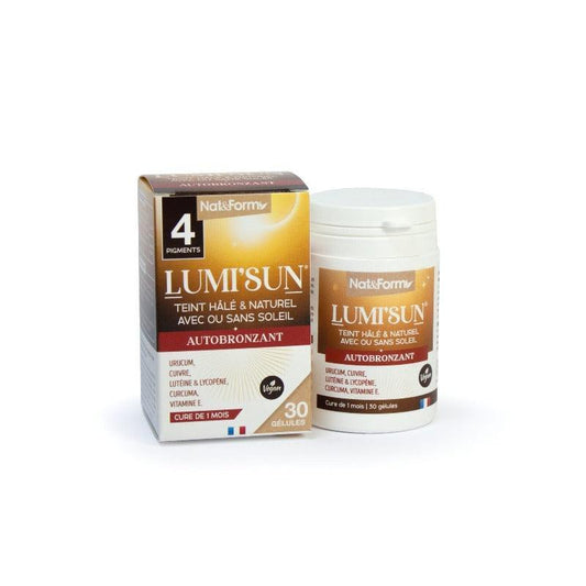 Complément alimentaire Lumi’Sun Autobronzant Nat & Form - Teint hâlé naturellement - ALAZINA