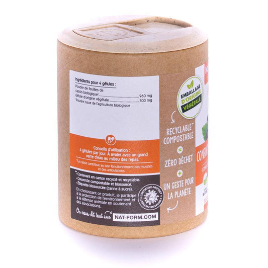 Nat & Form Cassis 90 gélules.Confort articulaire - ALAZINA