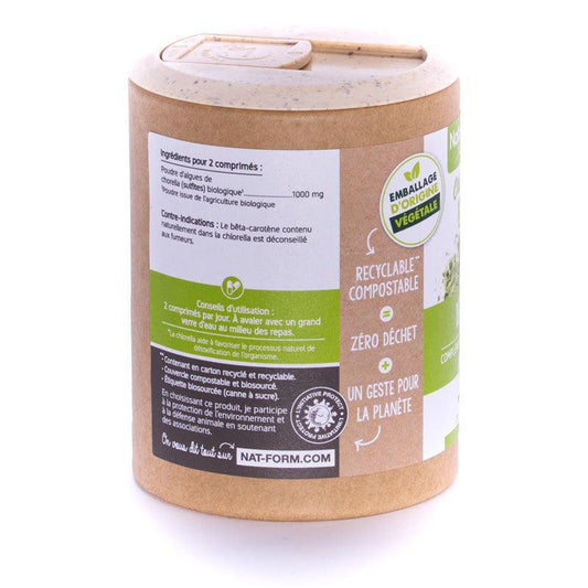 Nat & Form Chlorelle 200 gélules - ALAZINA