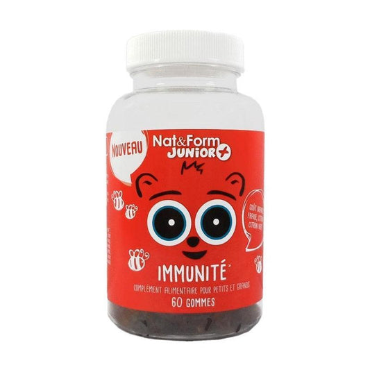 Nat&Form junior Oursons immunité 60 gummies - ALAZINA