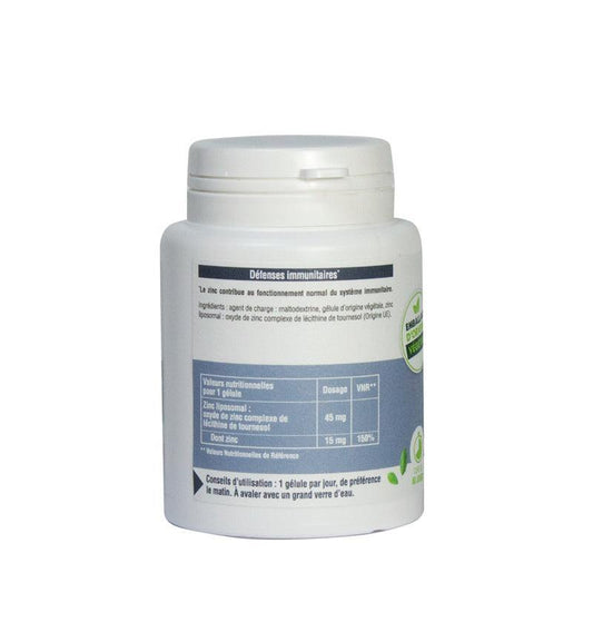 Zinc liposomale 60 gélules végétales - ALAZINA