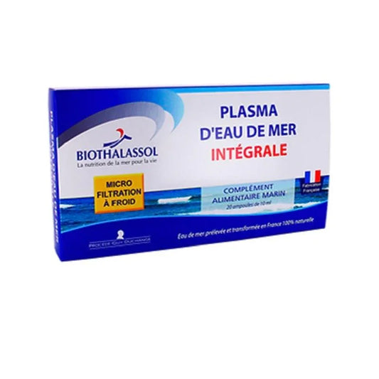 Biothalassol plasma d'eau de mer intégrale Duchange 20 ampoules 10ml - ALAZINA