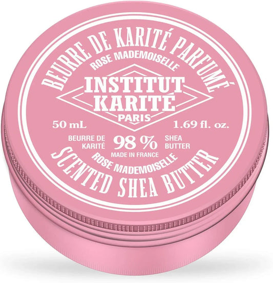 Baume hydratant Insititut Karité- Beurre de karité 98% Parfum Rose Mademoiselle - ALAZINA