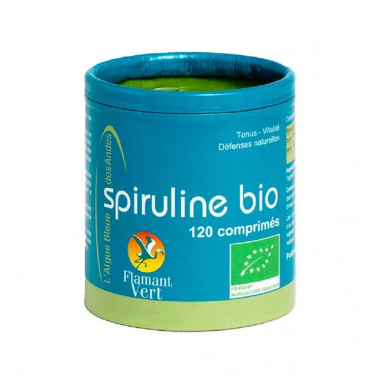 Flamant Vert Spiruline Bio 120 comprimes 60g - ALAZINA