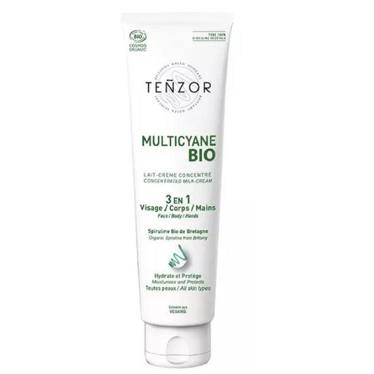 Tenzor Multicyane Bio et Vegan creme visage-corps-mains lait hydratant 150 ml - ALAZINA