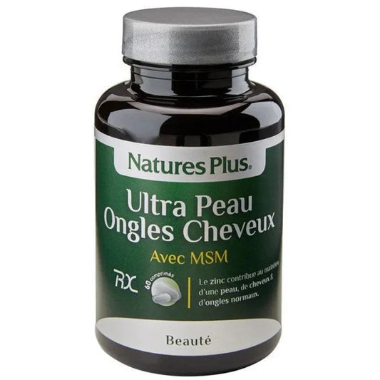 Natures Plus Ultra peau ongles cheveux 60 comprimés - ALAZINA